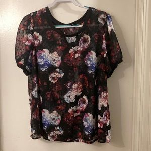 Sheer floral blouse from torrid